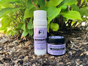 Botanical EZ Relief Salve and Stick Together on Bark