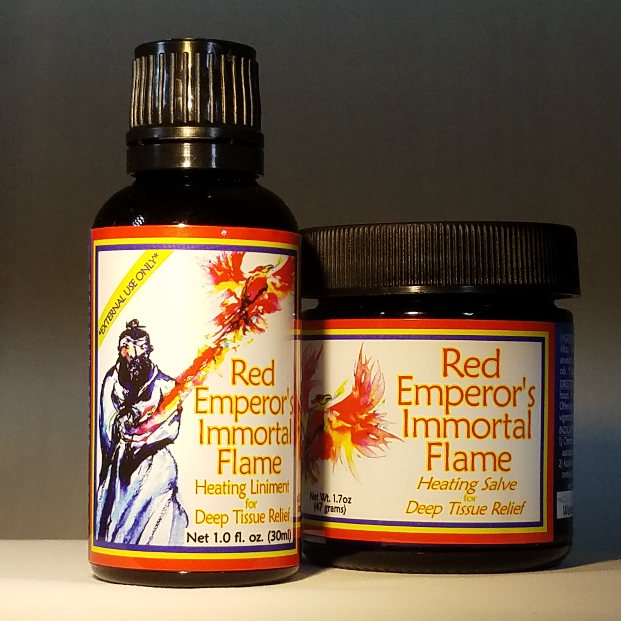 Red Emperor's Immortal Flame Liniment and Slave Close UP
