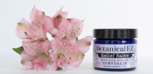 Botanical EZ Relief Salve and Flower