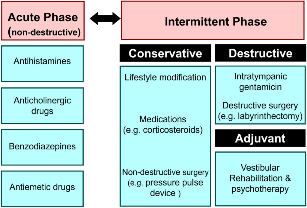 Chart of Drugs Used to Treat Meniere's Disease