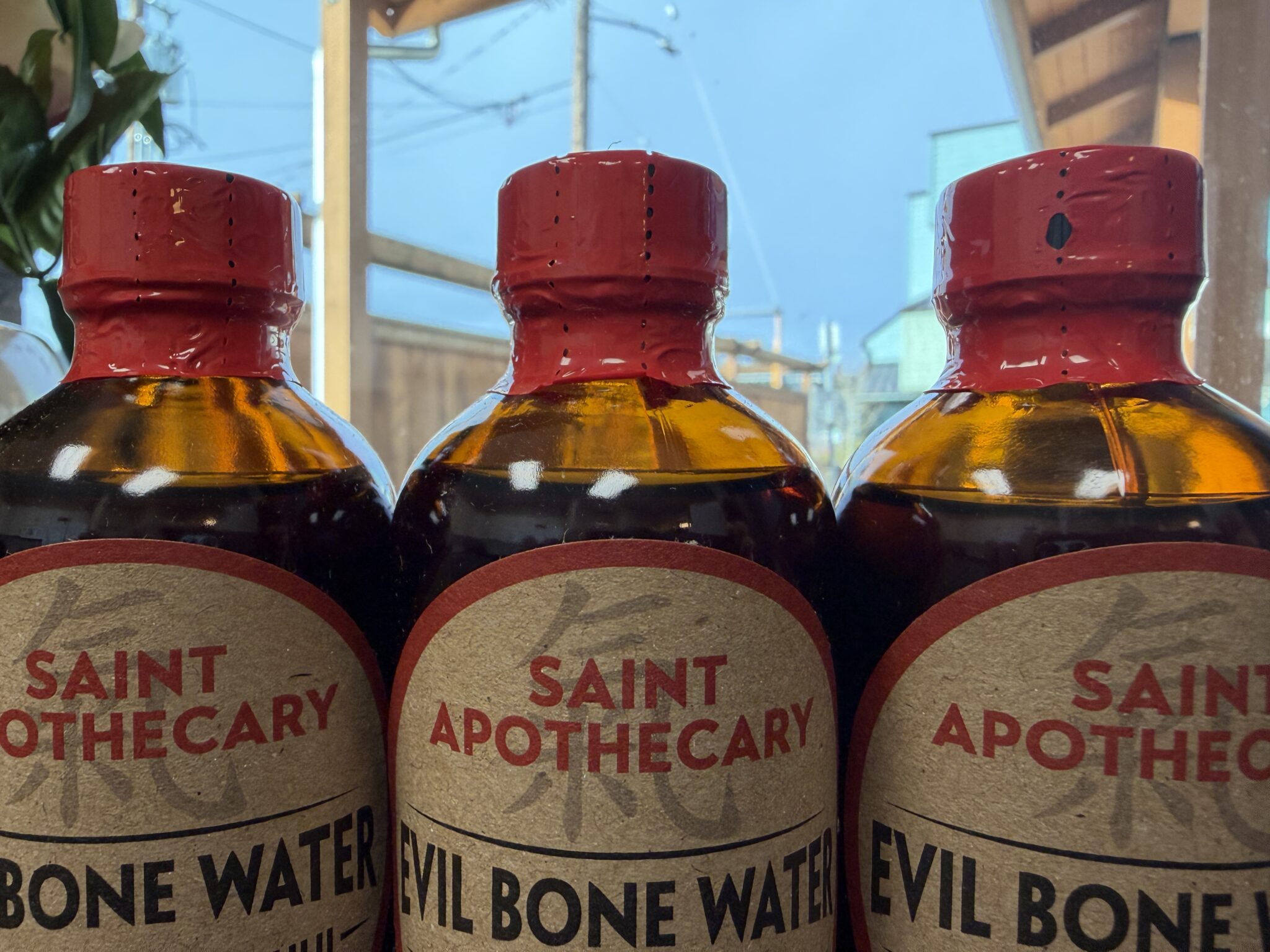 Picture of the top of Evil Bone water