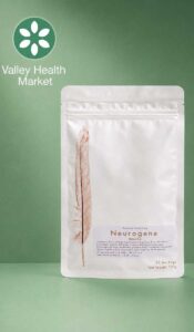 Neurogene Tea product with green backing Valley Health Market