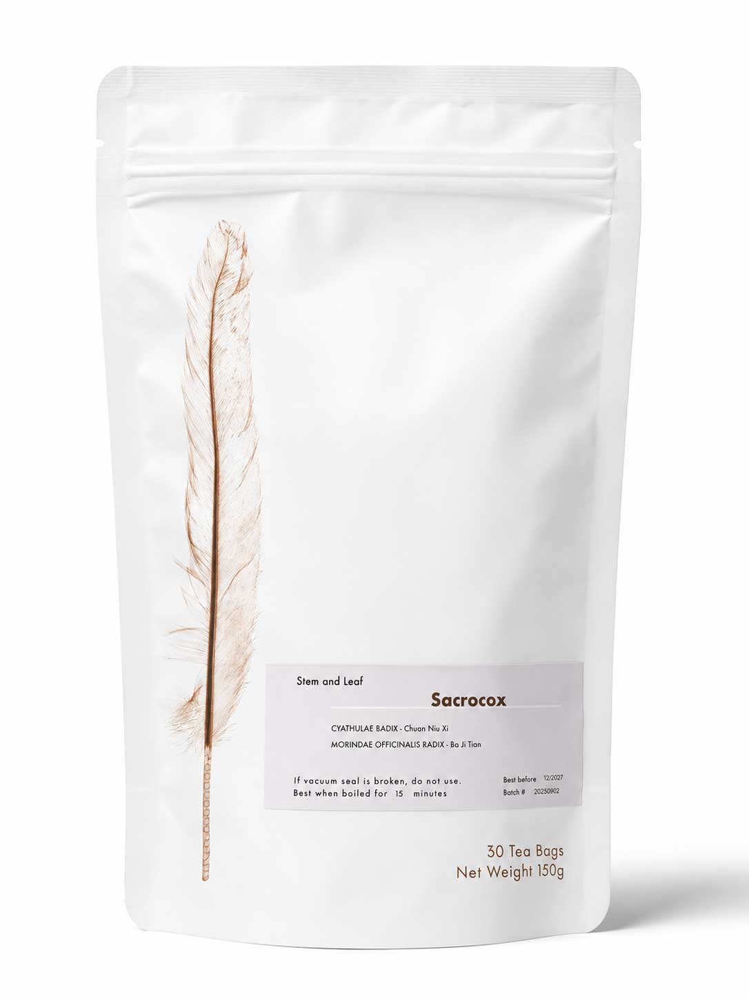 Sacrocox Herbal Tea product mockup