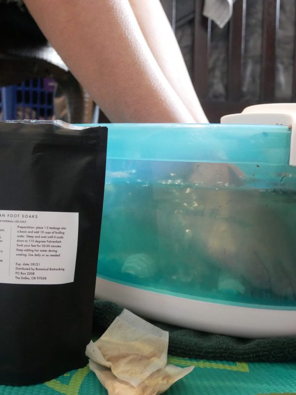 Tibetan Herbal Foot Soaks in Foot Bath